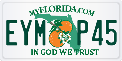 FL license plate EYMP45