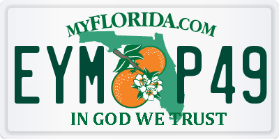 FL license plate EYMP49