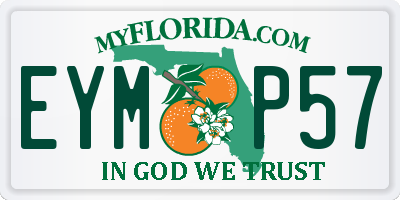 FL license plate EYMP57
