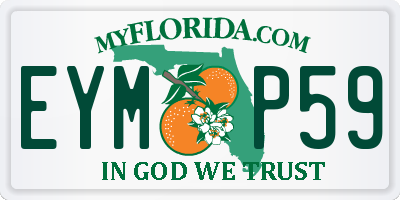 FL license plate EYMP59