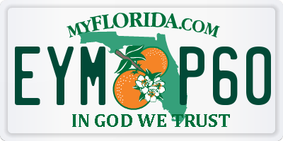 FL license plate EYMP60