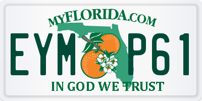 FL license plate EYMP61