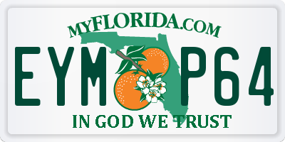 FL license plate EYMP64