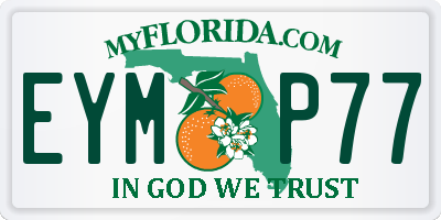 FL license plate EYMP77