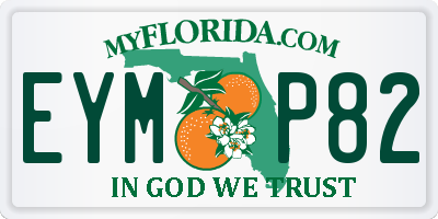 FL license plate EYMP82