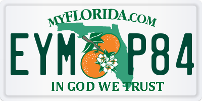 FL license plate EYMP84