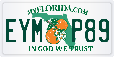 FL license plate EYMP89