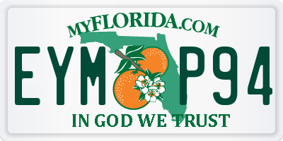 FL license plate EYMP94