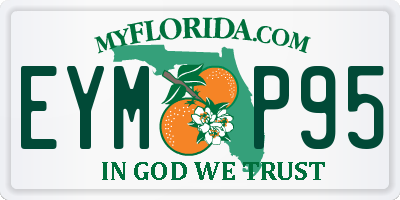 FL license plate EYMP95
