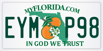 FL license plate EYMP98