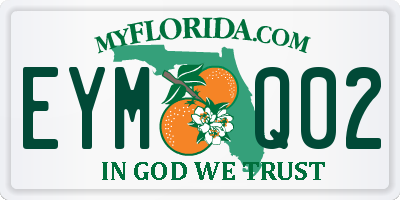 FL license plate EYMQ02
