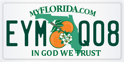 FL license plate EYMQ08