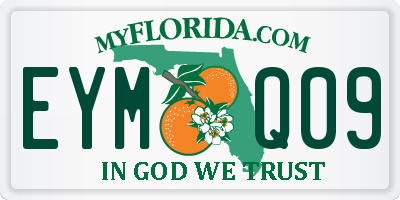 FL license plate EYMQ09