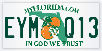 FL license plate EYMQ13