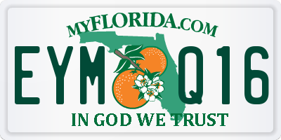 FL license plate EYMQ16