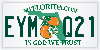 FL license plate EYMQ21