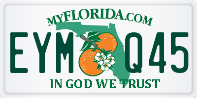 FL license plate EYMQ45