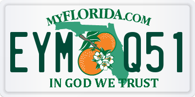 FL license plate EYMQ51