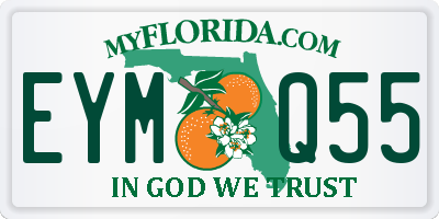 FL license plate EYMQ55