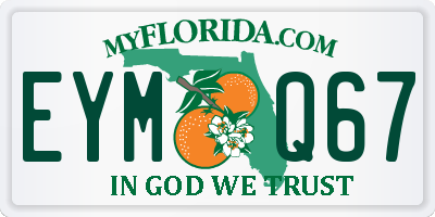FL license plate EYMQ67