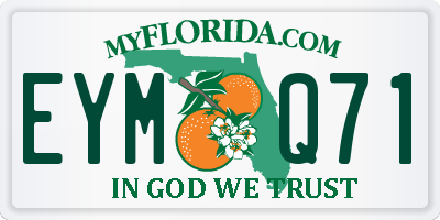 FL license plate EYMQ71