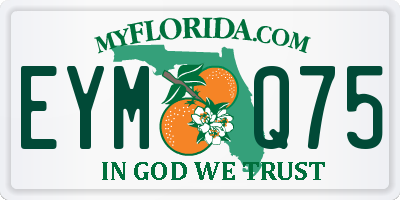 FL license plate EYMQ75
