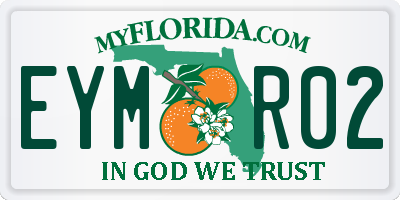 FL license plate EYMR02