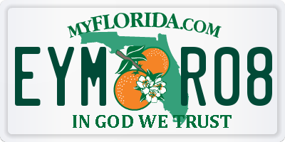 FL license plate EYMR08