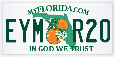 FL license plate EYMR20