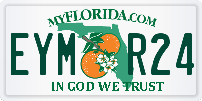 FL license plate EYMR24