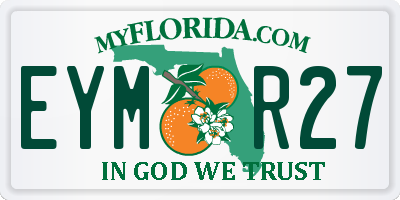 FL license plate EYMR27