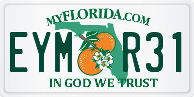 FL license plate EYMR31