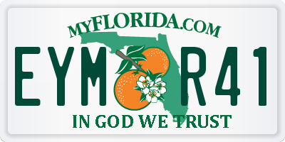 FL license plate EYMR41