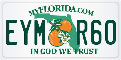 FL license plate EYMR60
