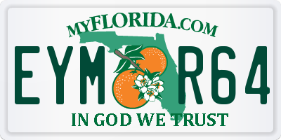 FL license plate EYMR64