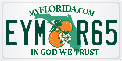 FL license plate EYMR65