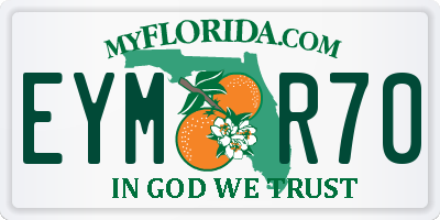 FL license plate EYMR70