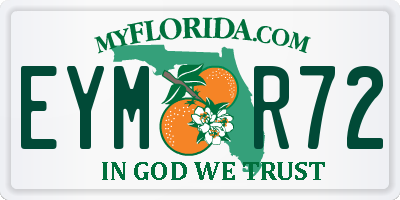 FL license plate EYMR72
