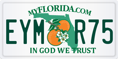 FL license plate EYMR75