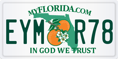 FL license plate EYMR78