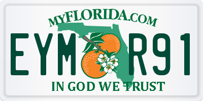 FL license plate EYMR91