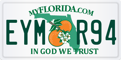 FL license plate EYMR94