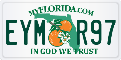 FL license plate EYMR97