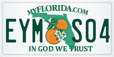 FL license plate EYMS04