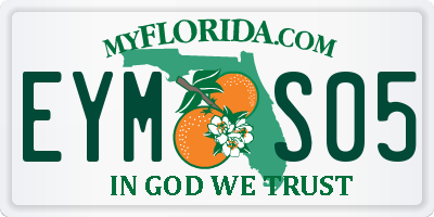FL license plate EYMS05