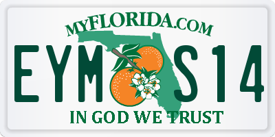 FL license plate EYMS14