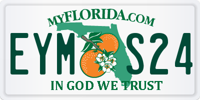 FL license plate EYMS24