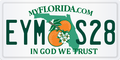FL license plate EYMS28