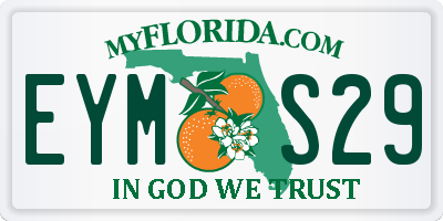 FL license plate EYMS29