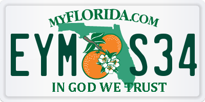 FL license plate EYMS34